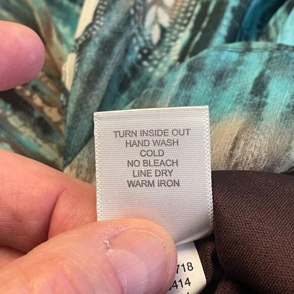 Vintage Boho Lace Trim Top Womens 18 20 Peplum Floral Feminine Flutter Sleeve - Picture 12 of 16